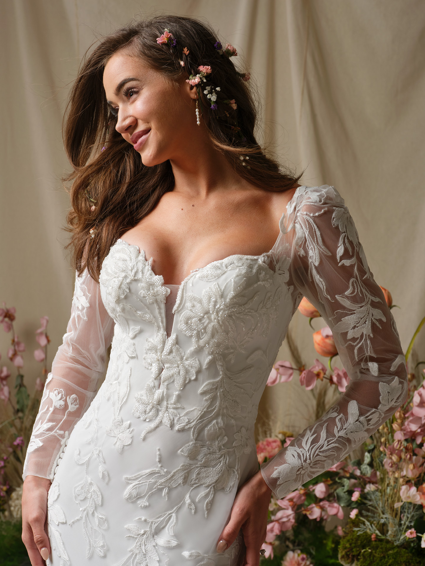 Rebecca Ingram Aubra Sheath Wedding Dress - Image 2