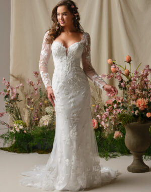 Rebecca Ingram Aubra Sheath Wedding Dress