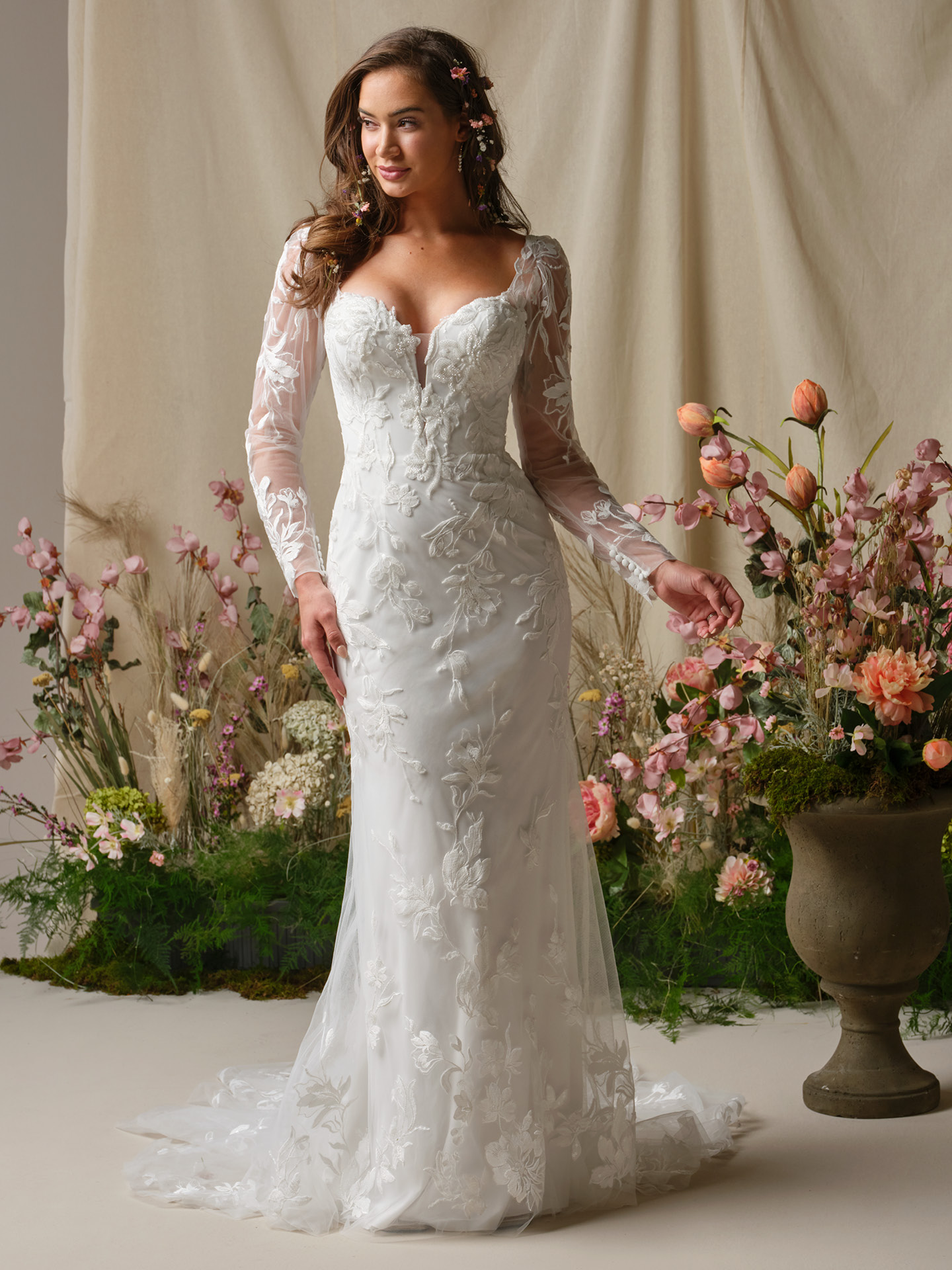Rebecca Ingram Aubra Sheath Wedding Dress